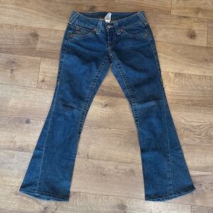 Y2K vintage True Religion low waist flare leg Joey denim jeans size 26